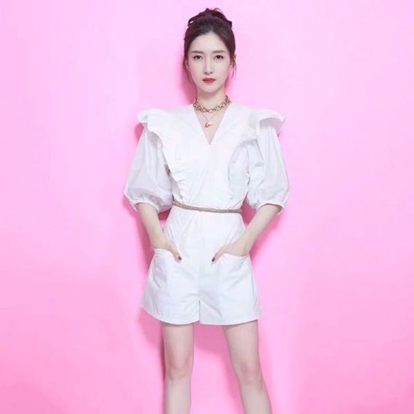ja600415 fashionable jumpsuit short-sleeved xiaoxi's fit body was thin pants 2020 summer casual suit jacket jumpsuit female, Black;white
ja600415 fashionable jumpsuit short-sleeved xiaoxi's fit body was thin pants 2020 summer casual suit jacket jumpsuit female, Black;white