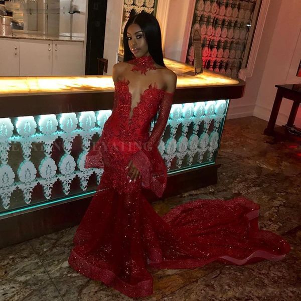 sparkly sequin long sleeves mermaid african prom dresses with court train lace appliques black girls graduation party dresses evening dress
sparkly sequin long sleeves mermaid african prom dresses with court train lace appliques black girls graduation party dresses evening dress