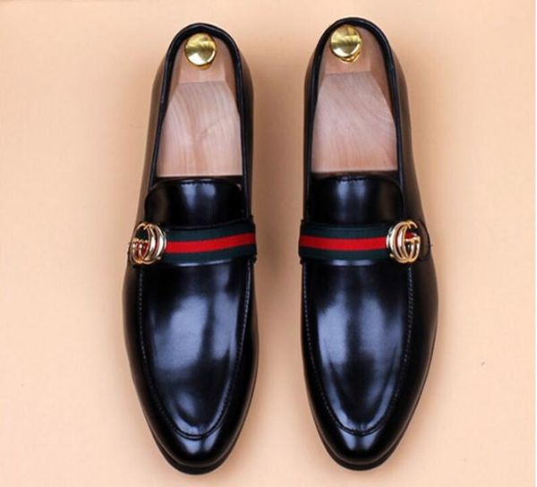new style men leather shoes luxury handmade loafers slip on italian designer male dress shoe fashion party wedding shoes 38-45, Black
new style men leather shoes luxury handmade loafers slip on italian designer male dress shoe fashion party wedding shoes 38-45, Black
