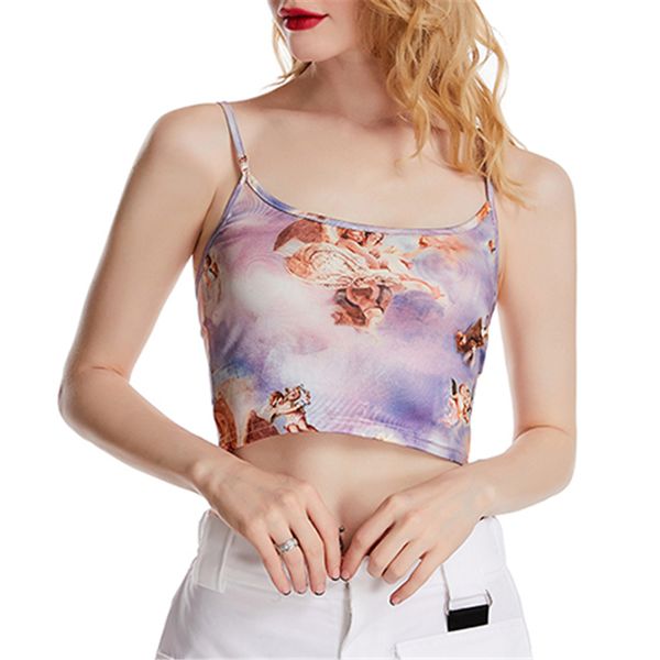 cropped angel print camis women streetwear feminino becrop 2019 summer fashion camisole bralette, White
cropped angel print camis women streetwear feminino becrop 2019 summer fashion camisole bralette, White