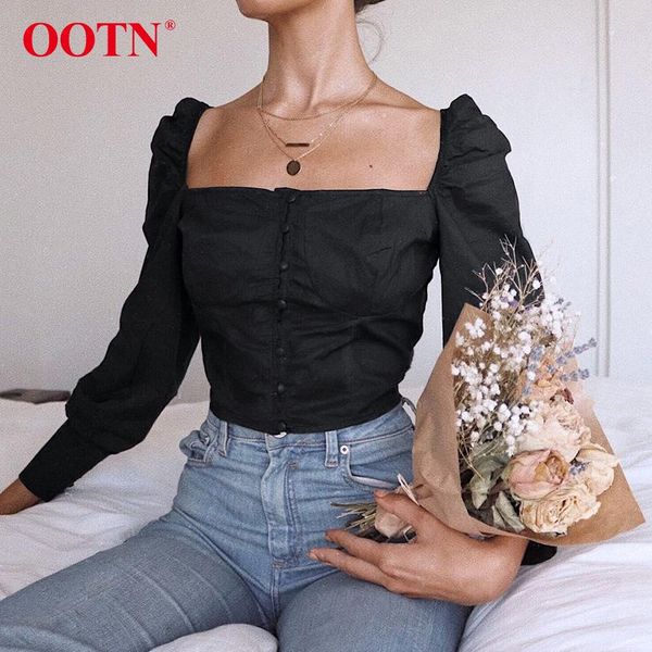 single-breasted black crop women ruched puff sleeve square collar blouses female autumn casual shirts long sleeve s-l, White
single-breasted black crop women ruched puff sleeve square collar blouses female autumn casual shirts long sleeve s-l, White