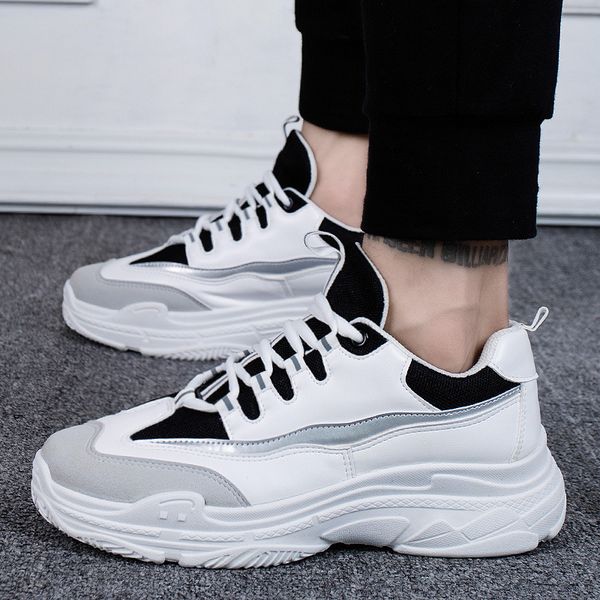 2019 men's spring and autumn thick bottom comfortable breathable fashion wild casual comfortable slip wear mesh shoes, Black
2019 men's spring and autumn thick bottom comfortable breathable fashion wild casual comfortable slip wear mesh shoes, Black