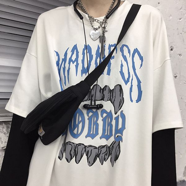 spring summer new women retro dark hip hop long sleeve t-shirt girls student harajuku letter print street gothic pullover, White
spring summer new women retro dark hip hop long sleeve t-shirt girls student harajuku letter print street gothic pullover, White