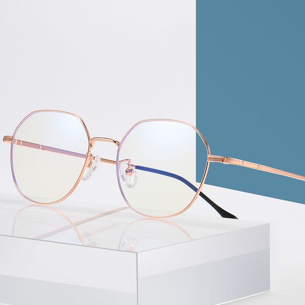 men's glasses transparent polygonal metal frame women eyeglasses vintage computer anti blue light glasses bluelight eye, Black
men's glasses transparent polygonal metal frame women eyeglasses vintage computer anti blue light glasses bluelight eye, Black