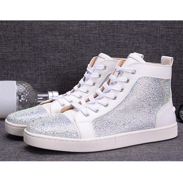 designer high bottom is red flats sneakers men women fitness casual spikes fashion party dress studded glittery rivets red sport shoes, Black
designer high bottom is red flats sneakers men women fitness casual spikes fashion party dress studded glittery rivets red sport shoes, Black