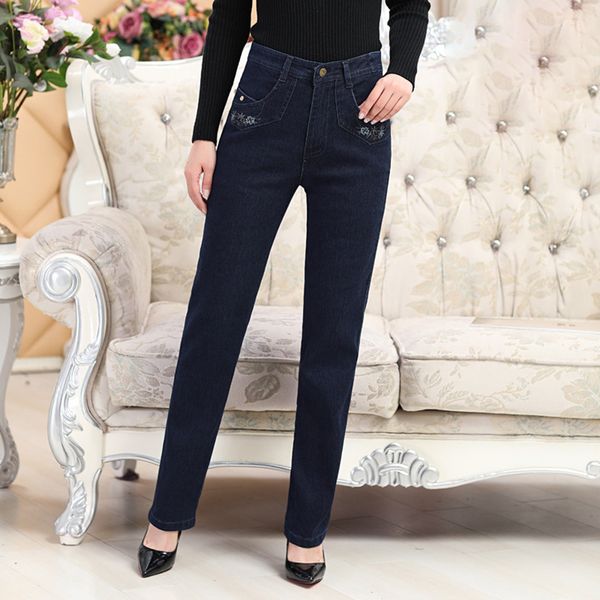 jeans woman stretch high waist plus size pants thick mom jeans black classic winter pants slim winter modis z5c863, Blue
jeans woman stretch high waist plus size pants thick mom jeans black classic winter pants slim winter modis z5c863, Blue