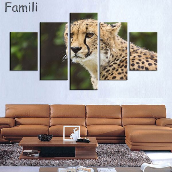 5 Panel modern wall paintings of animals cheetah leopard home decor painting canvas art prints bedroom decoration pictures
5 Panel modern wall paintings of animals cheetah leopard home decor painting canvas art prints bedroom decoration pictures