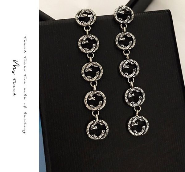 2020 popular retro long letter pendant earrings european and american high-end luxury elegant gifts, Silver
2020 popular retro long letter pendant earrings european and american high-end luxury elegant gifts, Silver