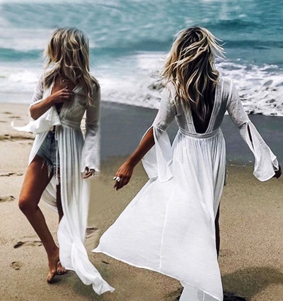 lh157 blouse holiday skirt bikini bikini bamboo cloth trumpet sleeve sunscreen cardigan backless beach holiday dress, White;black
lh157 blouse holiday skirt bikini bikini bamboo cloth trumpet sleeve sunscreen cardigan backless beach holiday dress, White;black