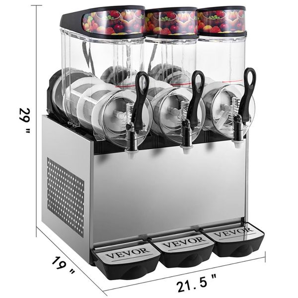 grade materia triple-bowl full size slush frozen drink machine 900w commercial use 12l*3
grade materia triple-bowl full size slush frozen drink machine 900w commercial use 12l*3