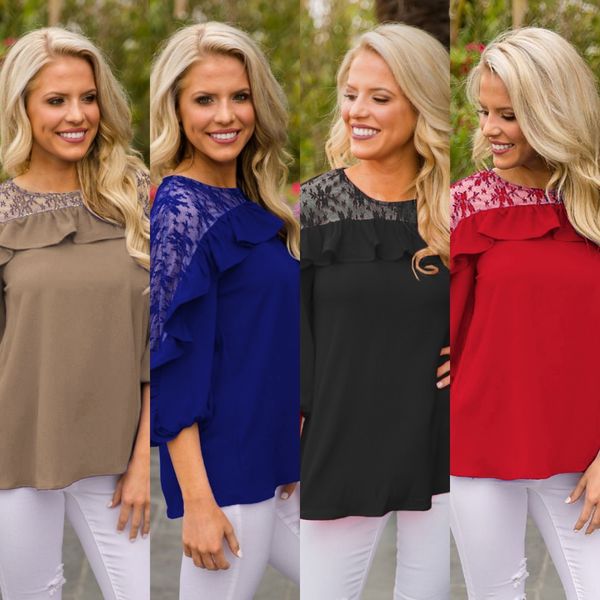 women's mesh stitching ruffled embroidered seven-sleeve 2406 women's mesh stitching ruffled embroidered seven-sleeve embroidery t, White
women's mesh stitching ruffled embroidered seven-sleeve 2406 women's mesh stitching ruffled embroidered seven-sleeve embroidery t, White
