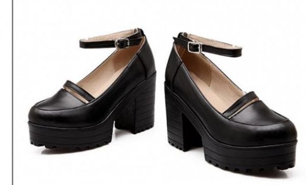2019 women's shoes in spring and autumn with new style high heel coarse heel round head waterproof table @2135, Black
2019 women's shoes in spring and autumn with new style high heel coarse heel round head waterproof table @2135, Black