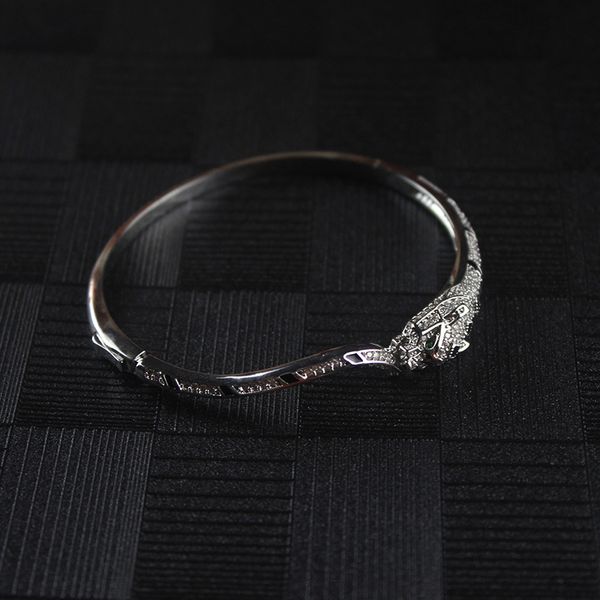 animal diamond bracelet women au750 silver leopard bracelet bangle thin women party jewelry, Black
animal diamond bracelet women au750 silver leopard bracelet bangle thin women party jewelry, Black