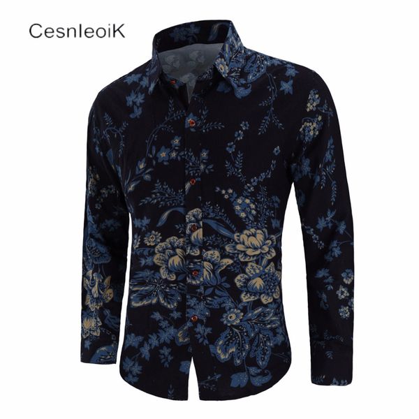 new casual men's shirts men long sleeve slim fit print turn-down collar camisas big size c810, White;black
new casual men's shirts men long sleeve slim fit print turn-down collar camisas big size c810, White;black