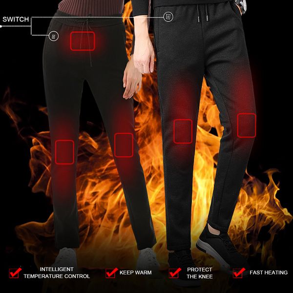 men women winter outdoor hiking heating fever trousers usb charging high waist trousers slim thickened heated pants, Black;green
men women winter outdoor hiking heating fever trousers usb charging high waist trousers slim thickened heated pants, Black;green