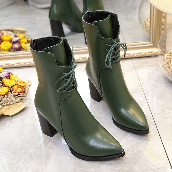 new high heel women boots fashion high-heeled platform ankle boots lace up autumn women shoes hju, Black
new high heel women boots fashion high-heeled platform ankle boots lace up autumn women shoes hju, Black