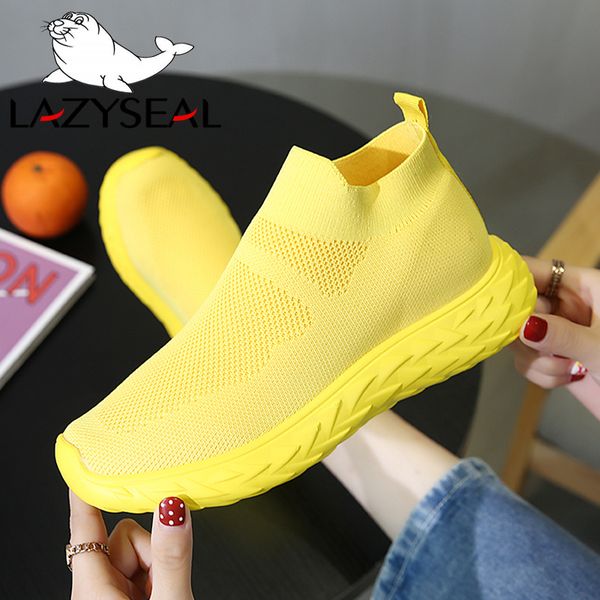 lazyseal new air mesh women platform ankle boots shoes woman breathable round toe slip-on flats women sneakers ladies footwear, Black 
lazyseal new air mesh women platform ankle boots shoes woman breathable round toe slip-on flats women sneakers ladies footwear, Black