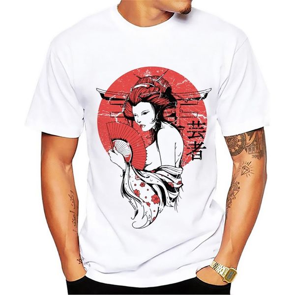 new t shirt men japan geisha and warrior design summer white short sleeve casual t shirt fashion men's streetwear harajuku, White;black
new t shirt men japan geisha and warrior design summer white short sleeve casual t shirt fashion men's streetwear harajuku, White;black