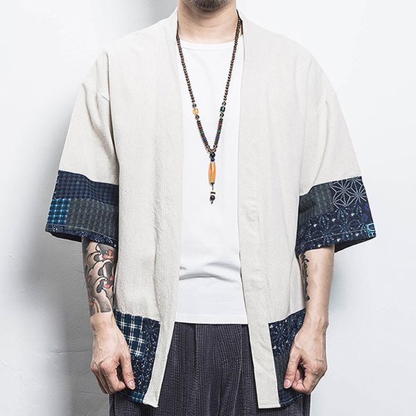 vintage cotton linen shirt men's summer creative robe chinese style cardigan coat creative patchwork kimono shirts plus size 5xl, White;black
vintage cotton linen shirt men's summer creative robe chinese style cardigan coat creative patchwork kimono shirts plus size 5xl, White;black