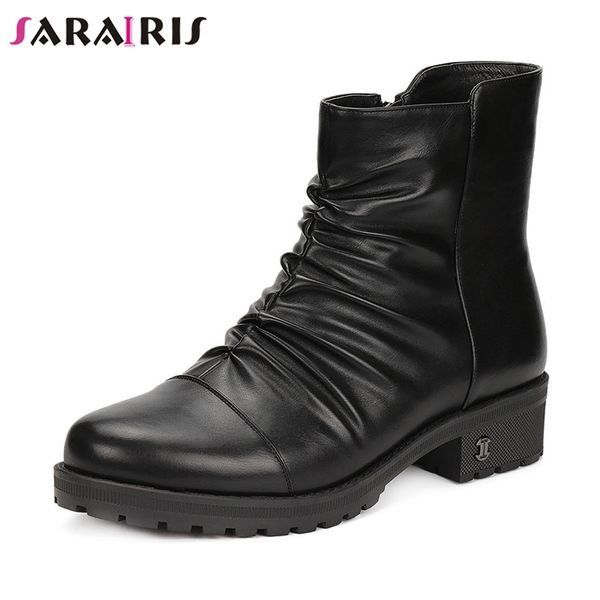 sarairis new arrivals large size 36-43 fashion thick heels ankle boots woman shoes zip up shoes woman boots female, Black
sarairis new arrivals large size 36-43 fashion thick heels ankle boots woman shoes zip up shoes woman boots female, Black