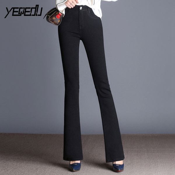 #6602 black flare jeans women high waist stretch denim jeans womens plus size feminino bell bottom fashionable office work, Blue
#6602 black flare jeans women high waist stretch denim jeans womens plus size feminino bell bottom fashionable office work, Blue