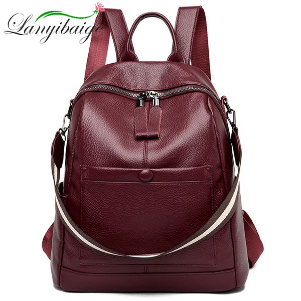 2020 women leather backpacks female vintage backpack for girls school bag travel bagpack ladies sac a dos back pack
2020 women leather backpacks female vintage backpack for girls school bag travel bagpack ladies sac a dos back pack