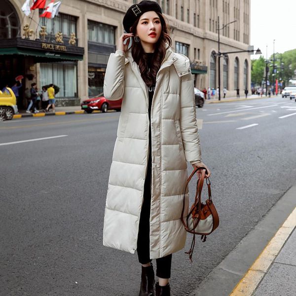 women 2019 winter plus size 3xl long down jackets female cotton padded coat casual slim hooded outwear warm wadded clothes t19, Tan;black
women 2019 winter plus size 3xl long down jackets female cotton padded coat casual slim hooded outwear warm wadded clothes t19, Tan;black