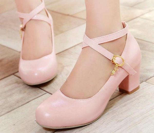 2019 women's shoes in spring and autumn with new style high heel coarse heel round head@2162, Black
2019 women's shoes in spring and autumn with new style high heel coarse heel round head@2162, Black