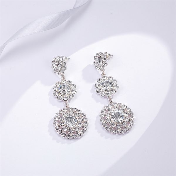epi fashion jewelry austrian crystal alloy bridal pendientes earings long earrings for women wedding big earrings for bride, Silver
epi fashion jewelry austrian crystal alloy bridal pendientes earings long earrings for women wedding big earrings for bride, Silver