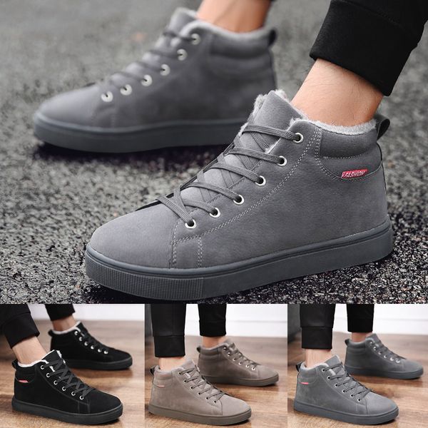 men's casual plus velvet warm cotton boots waterproof comfortable snow boots, Black
men's casual plus velvet warm cotton boots waterproof comfortable snow boots, Black