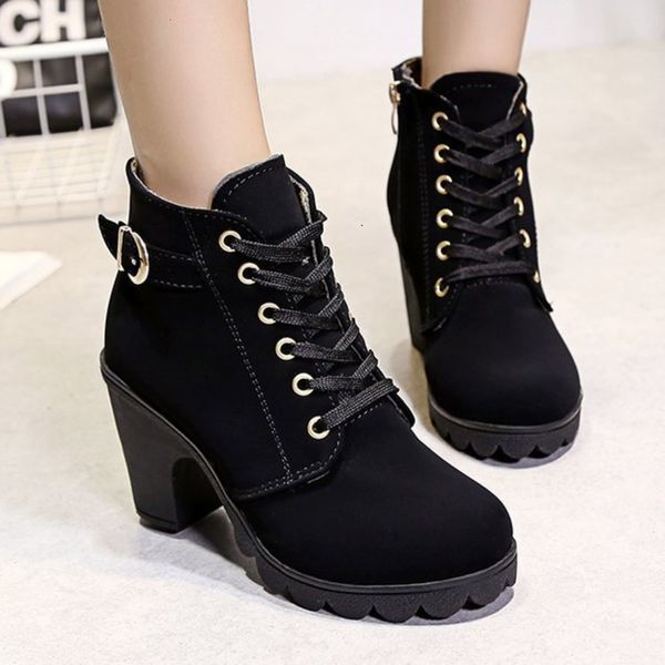 2019 winter spring high heel platform wedges chunky heels woman shoes women ankle boots plus size dropshipping, Black
2019 winter spring high heel platform wedges chunky heels woman shoes women ankle boots plus size dropshipping, Black