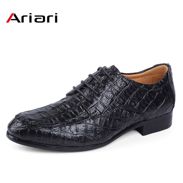 genuine leather oxford shoes formal business men crocodile shoes lace up men's dress wedding man plus size, Black
genuine leather oxford shoes formal business men crocodile shoes lace up men's dress wedding man plus size, Black