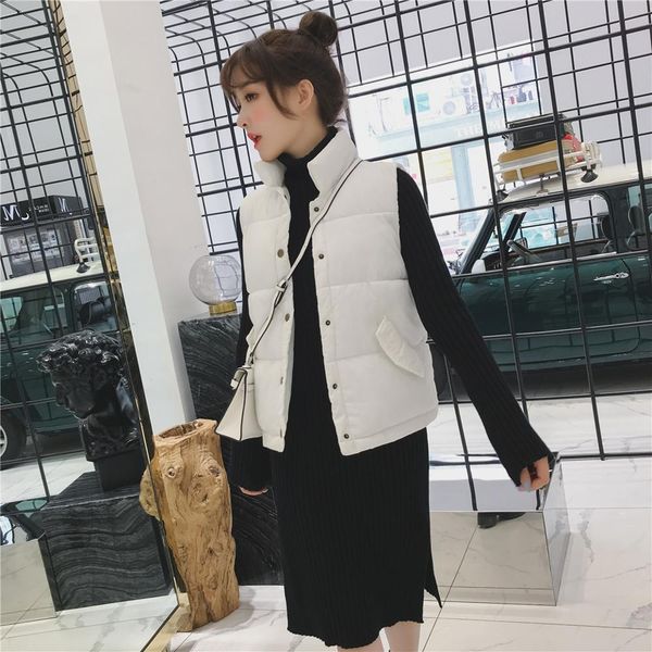 new women vest parka 2019 fashion korean loose waistcoat sleeveless casual warm autumn plus size outwear gilet femme ladies coat, Black;white
new women vest parka 2019 fashion korean loose waistcoat sleeveless casual warm autumn plus size outwear gilet femme ladies coat, Black;white