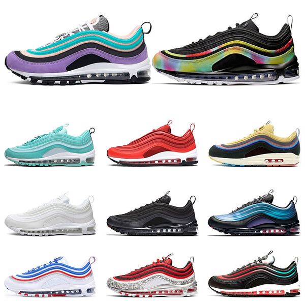 2020 laser fuchsia iridescent 97s undefeated triple white mens running shoes 97s silver bullet south beach men women sports sneakers 36-45
2020 laser fuchsia iridescent 97s undefeated triple white mens running shoes 97s silver bullet south beach men women sports sneakers 36-45