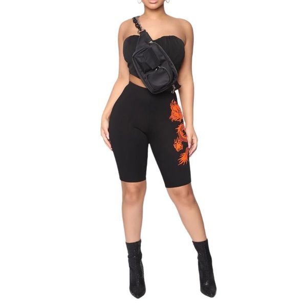 dragon print black cycling shorts women high waist bodycon slim fit fitness running jogging yoga shorts casual sports, White;red
dragon print black cycling shorts women high waist bodycon slim fit fitness running jogging yoga shorts casual sports, White;red