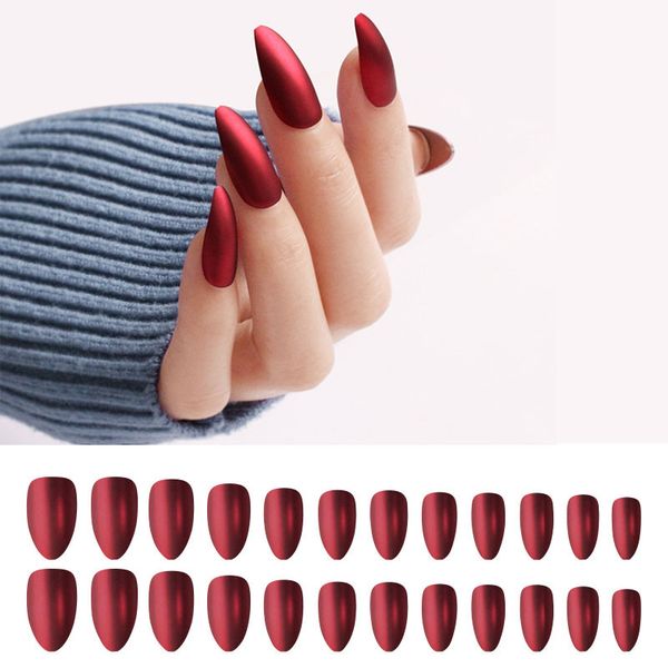mshare press on nails tips almond fake false nail artificial double sided adhesive tape, Red;gold
mshare press on nails tips almond fake false nail artificial double sided adhesive tape, Red;gold