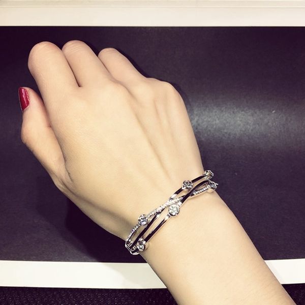 female geometric figure bracelet with popular alloy bangles for students c19021501, Black
female geometric figure bracelet with popular alloy bangles for students c19021501, Black