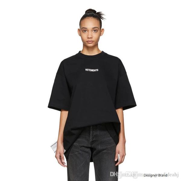 spring summer 2019 luxury vetements small logo tshirt fashion men women side big washing label t shirt casual cotton tee top, White
spring summer 2019 luxury vetements small logo tshirt fashion men women side big washing label t shirt casual cotton tee top, White
