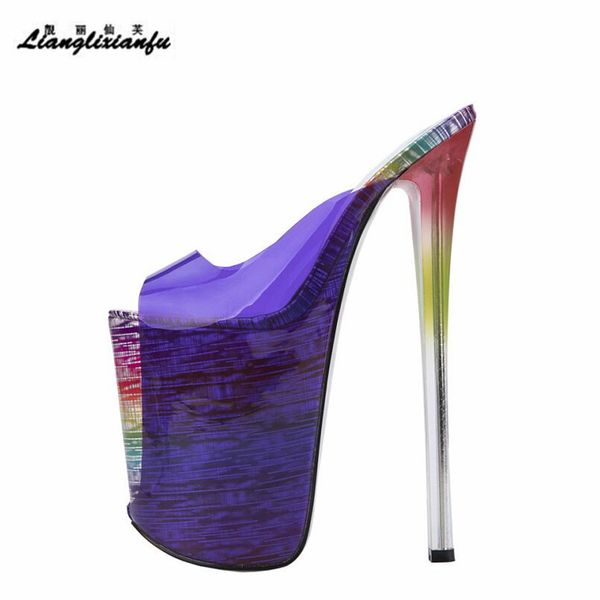 llxf zapatos summer transparent sandals nightclub peep toe 22cm ultra thin high-heeled shoes woman stiletto female pumps 34-47, Black
llxf zapatos summer transparent sandals nightclub peep toe 22cm ultra thin high-heeled shoes woman stiletto female pumps 34-47, Black