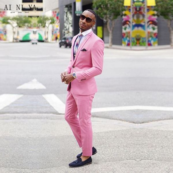 pink mens prom suits peaked lapel wedding suits for men one button groomsman tuxedos two pieces groomsman blazers jacket+pants, Black;gray
pink mens prom suits peaked lapel wedding suits for men one button groomsman tuxedos two pieces groomsman blazers jacket+pants, Black;gray