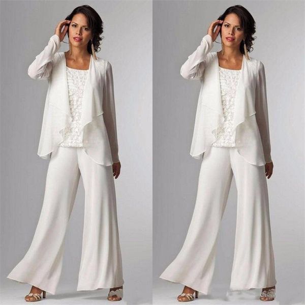 elegant mother of the bride dresses ankle length long sleeve jackets lace pant suits for women plus size mother groom gowns, Black;red
elegant mother of the bride dresses ankle length long sleeve jackets lace pant suits for women plus size mother groom gowns, Black;red