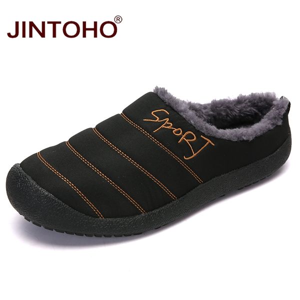 jintoho big size men winter shoes fashion men winter slippers casual male snow sandals slippers rubber snow shoes, Black
jintoho big size men winter shoes fashion men winter slippers casual male snow sandals slippers rubber snow shoes, Black