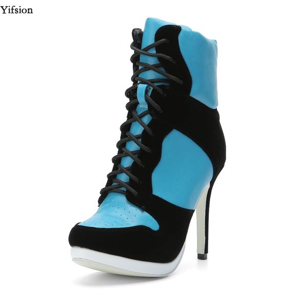 olomm new women platform ankle boots stiletto high heel boots nice round toe elegant blue casual shoes women plus us size 4-15, Black
olomm new women platform ankle boots stiletto high heel boots nice round toe elegant blue casual shoes women plus us size 4-15, Black