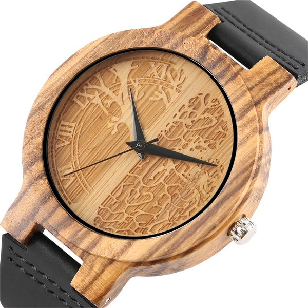 pure wooden life tree carving wood dial men watch quartz movement black genuine leather wrist watch mens casual clock gifts 2019, Slivery;brown
pure wooden life tree carving wood dial men watch quartz movement black genuine leather wrist watch mens casual clock gifts 2019, Slivery;brown