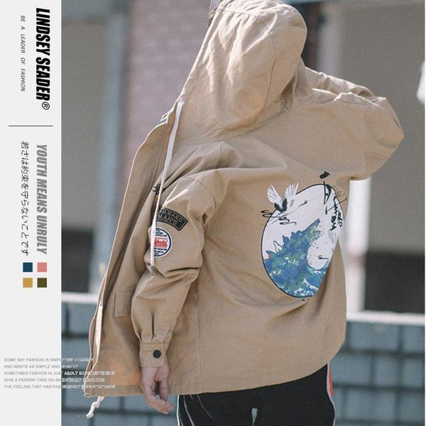 lindsey seader men hip hop jacket windbreaker streetwear retro harajuku chinese culture coat 2019 pocket zip track jacket hoodie, Black;brown
lindsey seader men hip hop jacket windbreaker streetwear retro harajuku chinese culture coat 2019 pocket zip track jacket hoodie, Black;brown