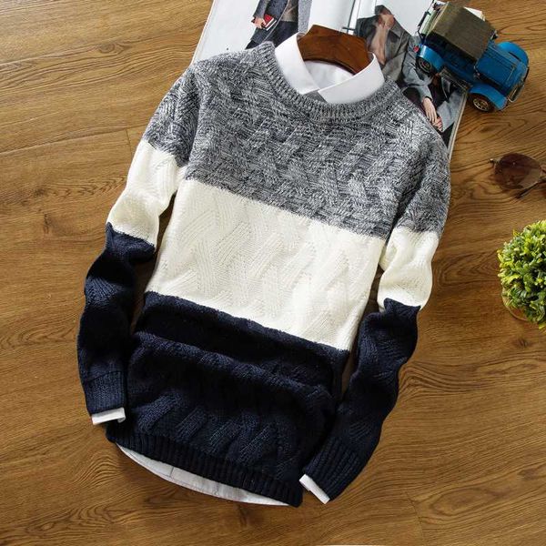 autumn spring men sweater fashion pullover knitted jumper male round neck patchwork solid slim fit knitting male sweaters, White;black
autumn spring men sweater fashion pullover knitted jumper male round neck patchwork solid slim fit knitting male sweaters, White;black