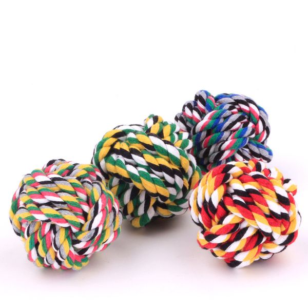 5.5cm bite resistance handmade braided rope knot for pets bite toy ball shaped dog cat chews toy
5.5cm bite resistance handmade braided rope knot for pets bite toy ball shaped dog cat chews toy