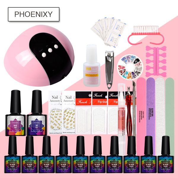 a set of manicure appliances set 8ml gel nail polish kit 24w led lamp soak off gel lacguer varnish kit for nail art tools
a set of manicure appliances set 8ml gel nail polish kit 24w led lamp soak off gel lacguer varnish kit for nail art tools