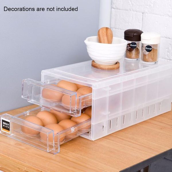 storage bottles & jars refrigerator organizer transparent kitchen dustproof moisture-proof double layer 24 grid eggs box drawer design conta
storage bottles & jars refrigerator organizer transparent kitchen dustproof moisture-proof double layer 24 grid eggs box drawer design conta