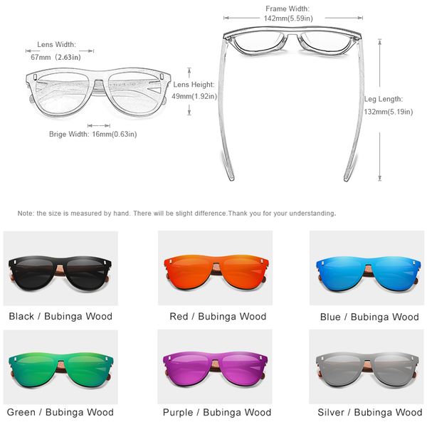 kingseven patented design bubinga wood sunglasses vintage integrated polarized men's natural wooden eyewear accessories n5510, White;black
kingseven patented design bubinga wood sunglasses vintage integrated polarized men's natural wooden eyewear accessories n5510, White;black
